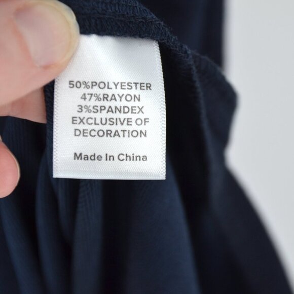 Socialite Cinched Waist V-Neck Sleeveless Midi Dress in Navy Blue Women's S - Picture 5 of 6